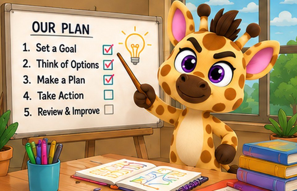 Gavin Giraffe in action